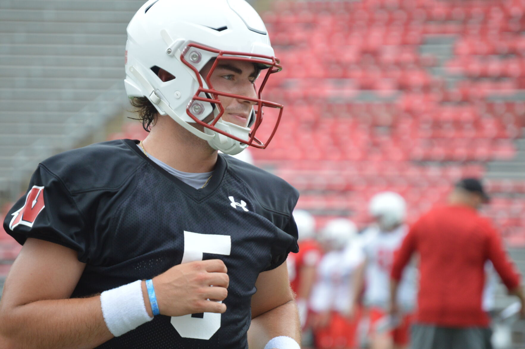 Wisconsin quarterback Graham Mertz